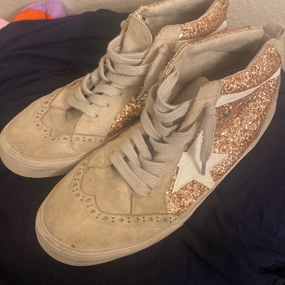 ShuShop Rose Gold High Tops Size 10